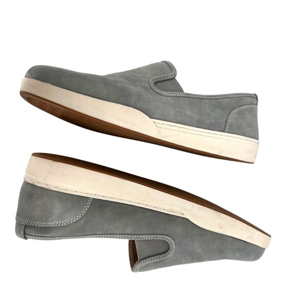 ABEO Ayla Encore Slip-On Gray Leather Casual Shoes Neutral Support Comfort Size - Picture 3 of 9